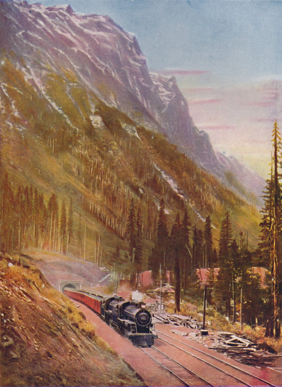 Tunel Connaught w górach Selkirk. Kanadyjska Kolej Pacyfiku, 1926 autorstwa Unbekannt