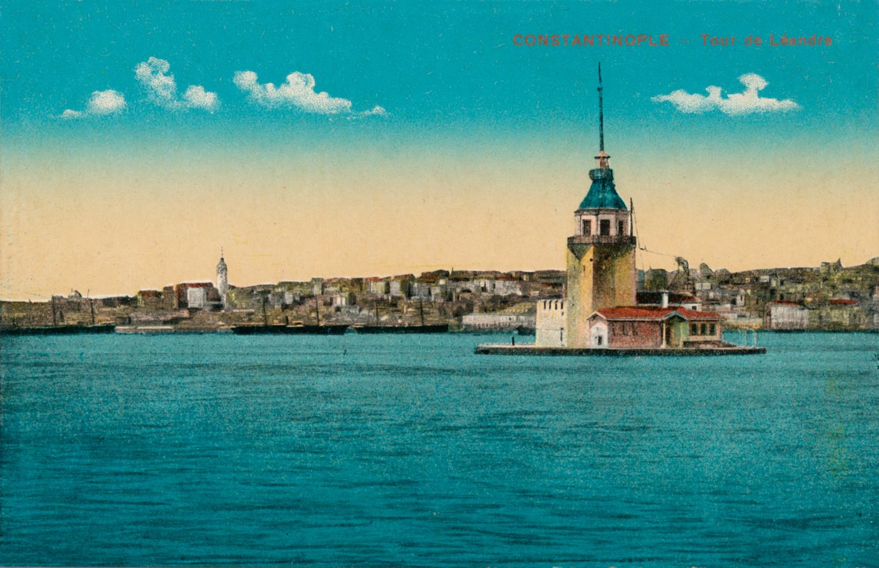 Konstantynopol - Wieża Dziewicza, ok. 1900 autorstwa Unbekannt