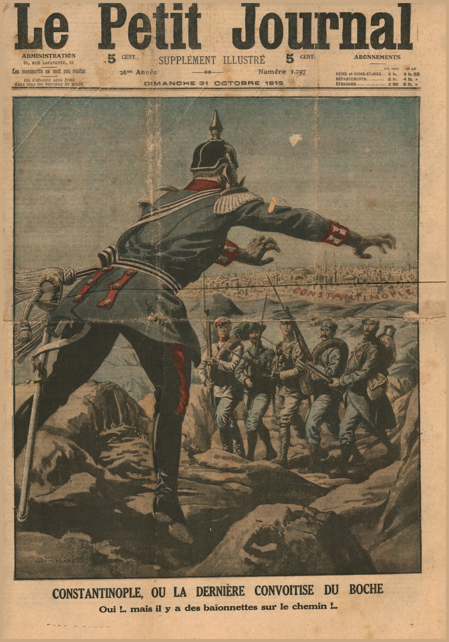 Konstantynopol, czyli ostateczna chciwość Hunów, 1915. autorstwa Unbekannt