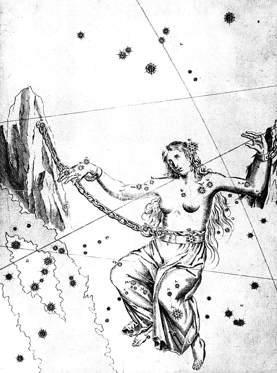 Gwiazdozbiór Andromedy, 1723 autorstwa Unbekannt