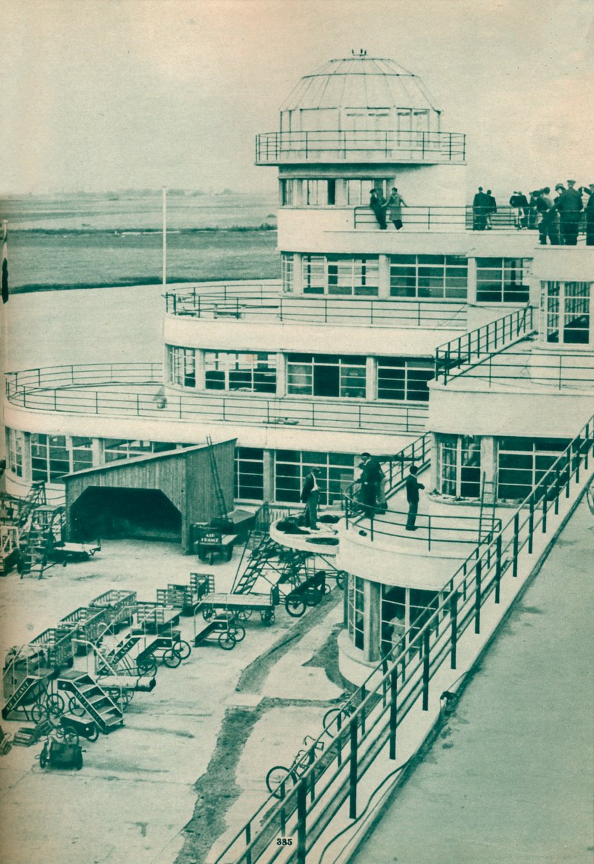 Wieża kontrolna na lotnisku Le Bourget, Paryż, c1936 c1937 autorstwa Unbekannt