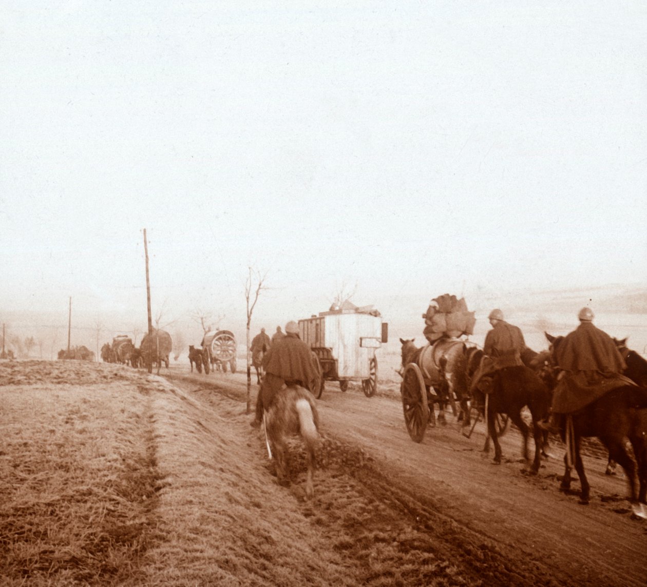 Konwój, Genicourt, północna Francja, 1916 autorstwa Unbekannt
