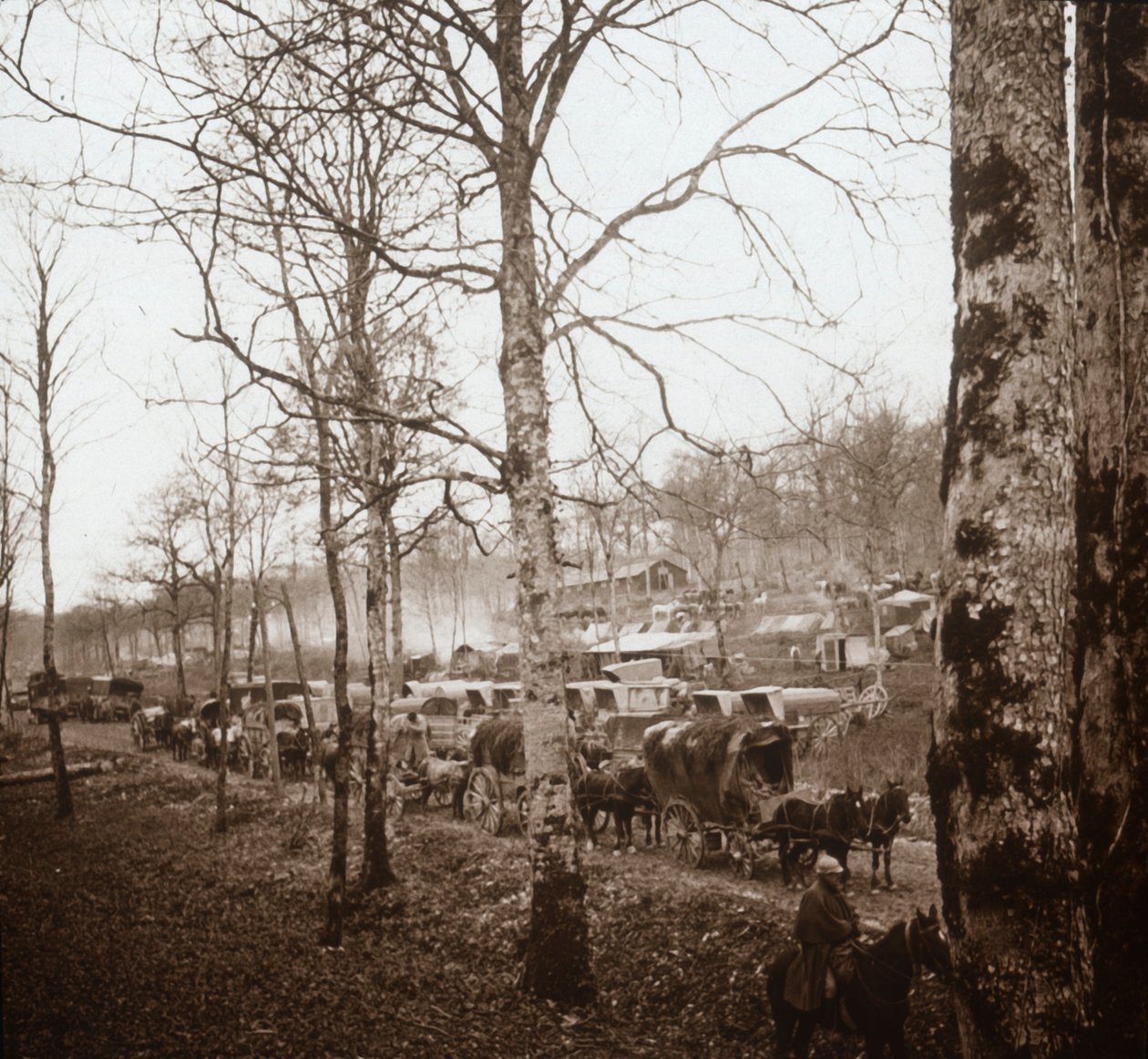Konwój, Somma, północna Francja, c1914-c1918 autorstwa Unbekannt