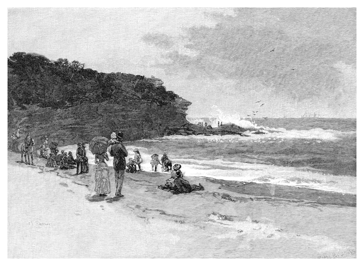 Coogee Beach, Sydney, Nowa Południowa Walia, Australia, 1886 r. autorstwa Unbekannt