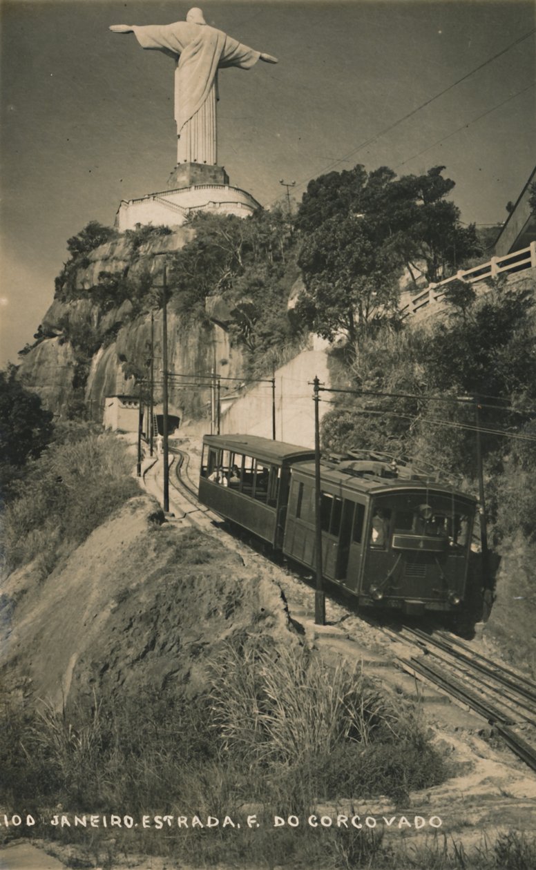 Kolej zębata Corcovado, Rio de Janeiro, Brazylia. autorstwa Unbekannt