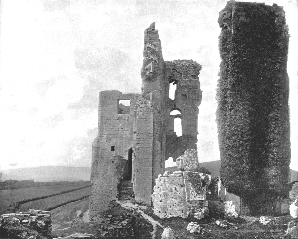 Zamek Corfe, Dorset, 1894. autorstwa Unbekannt