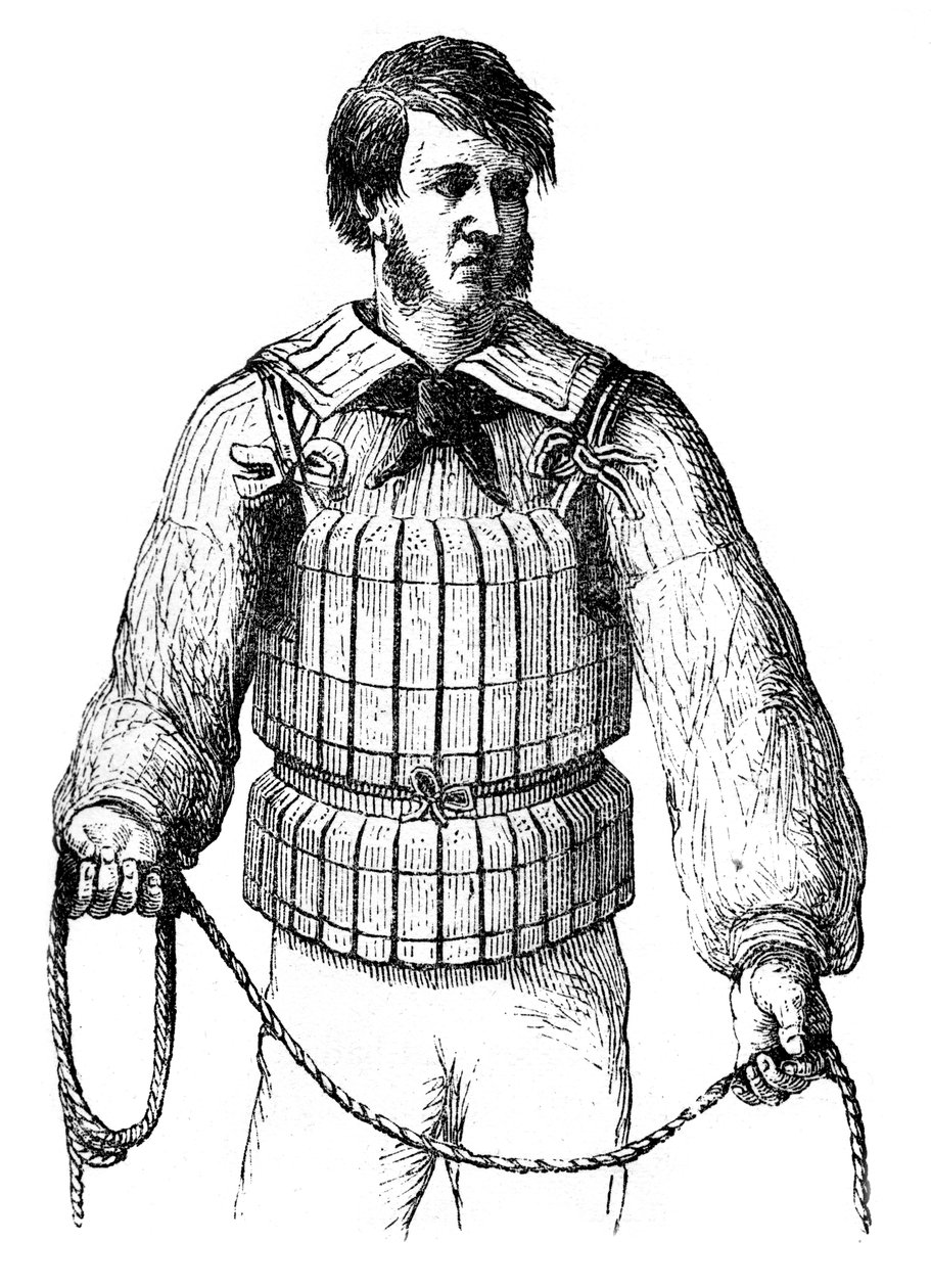 Pas ratunkowy z korka, 1866 autorstwa Unbekannt