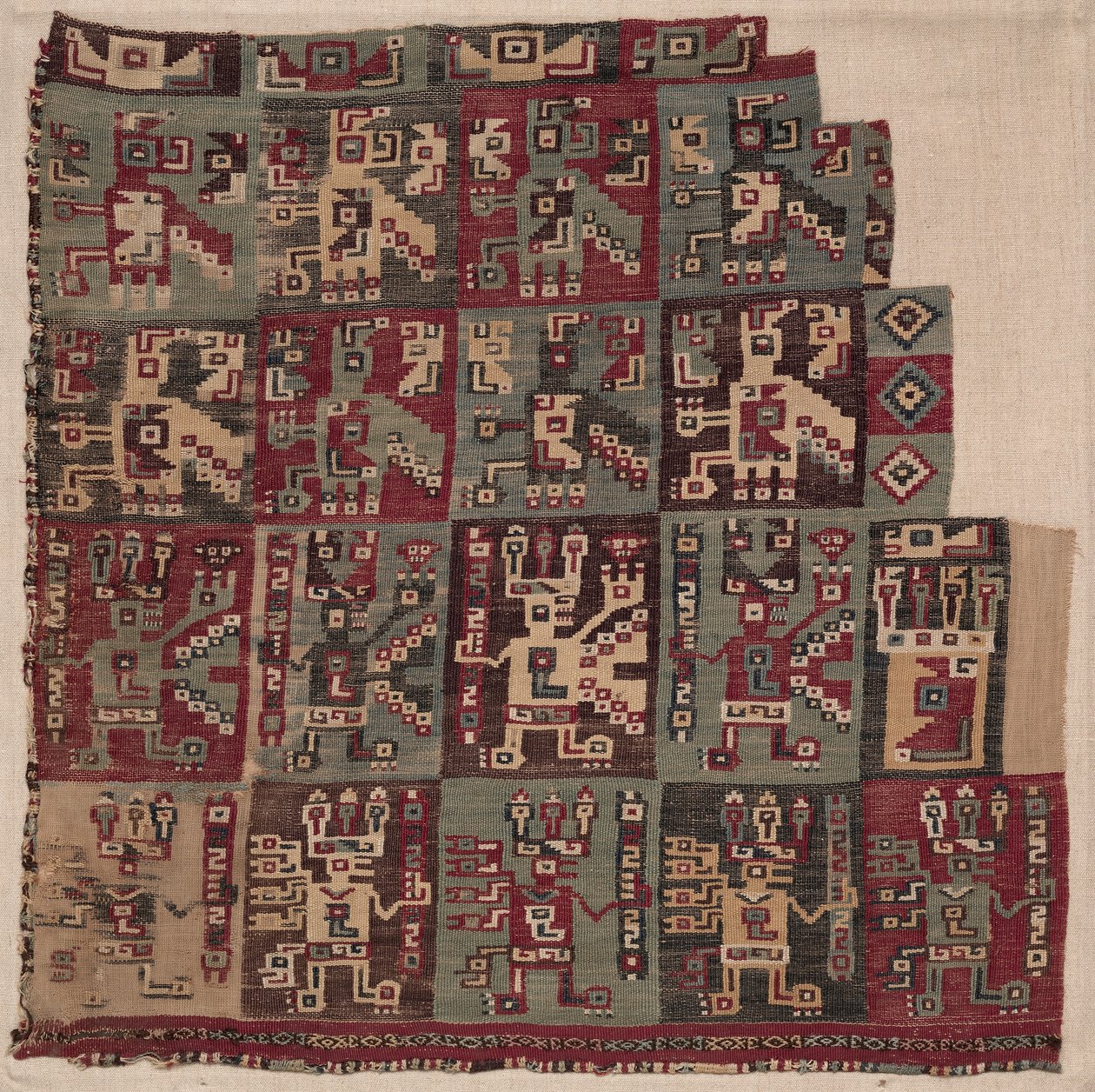 Fragment narożny, prawdopodobnie z tuniki, 700-1100 r. n.e. autorstwa Unbekannt
