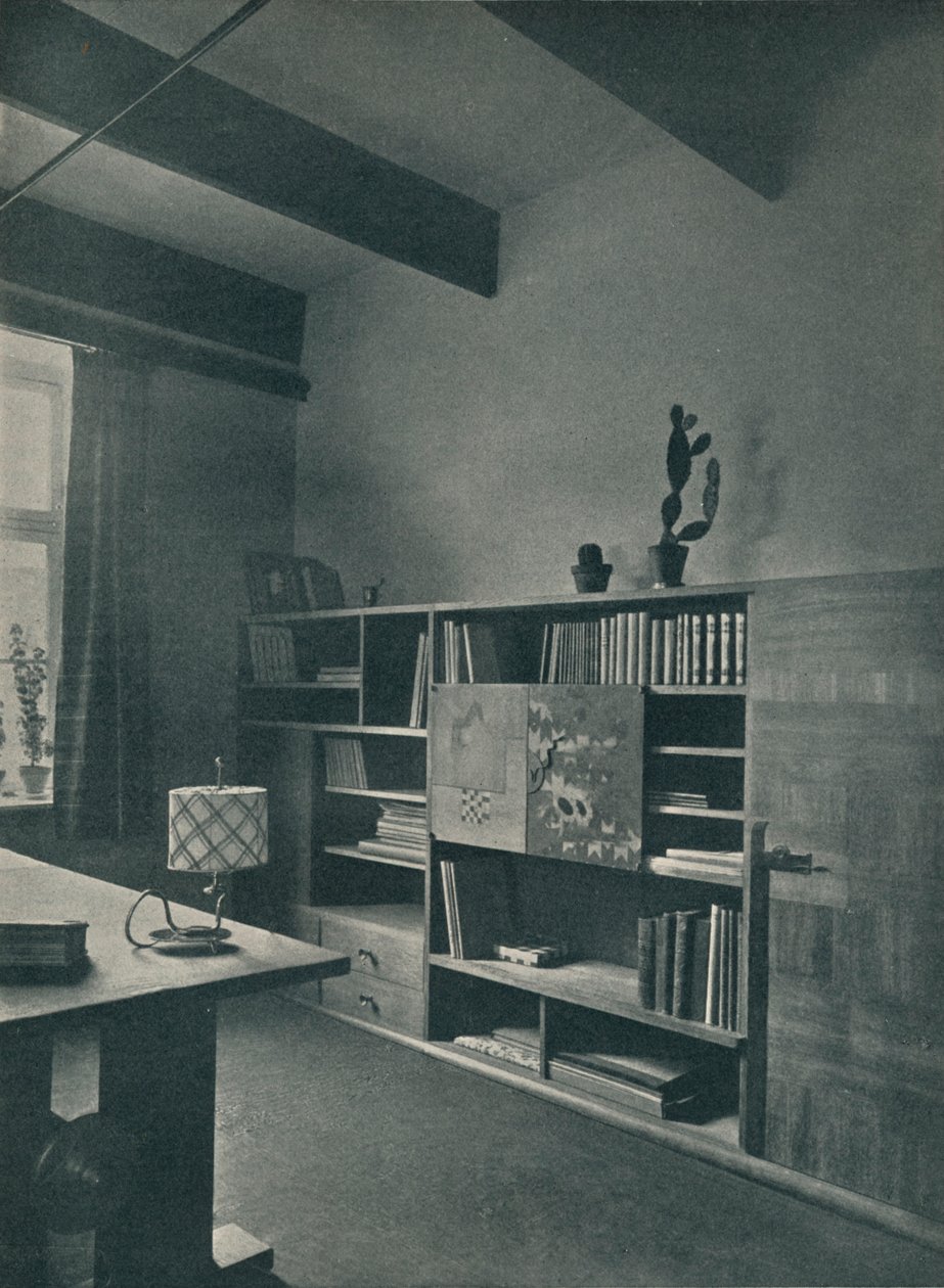 Narożnik biblioteki projektu Hansa Hartla, ok. 1927 autorstwa Unbekannt