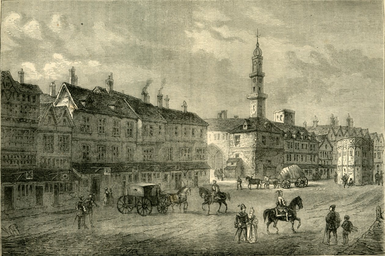 Cornhill w 1630 r., ok. 1872 r. autorstwa Unbekannt