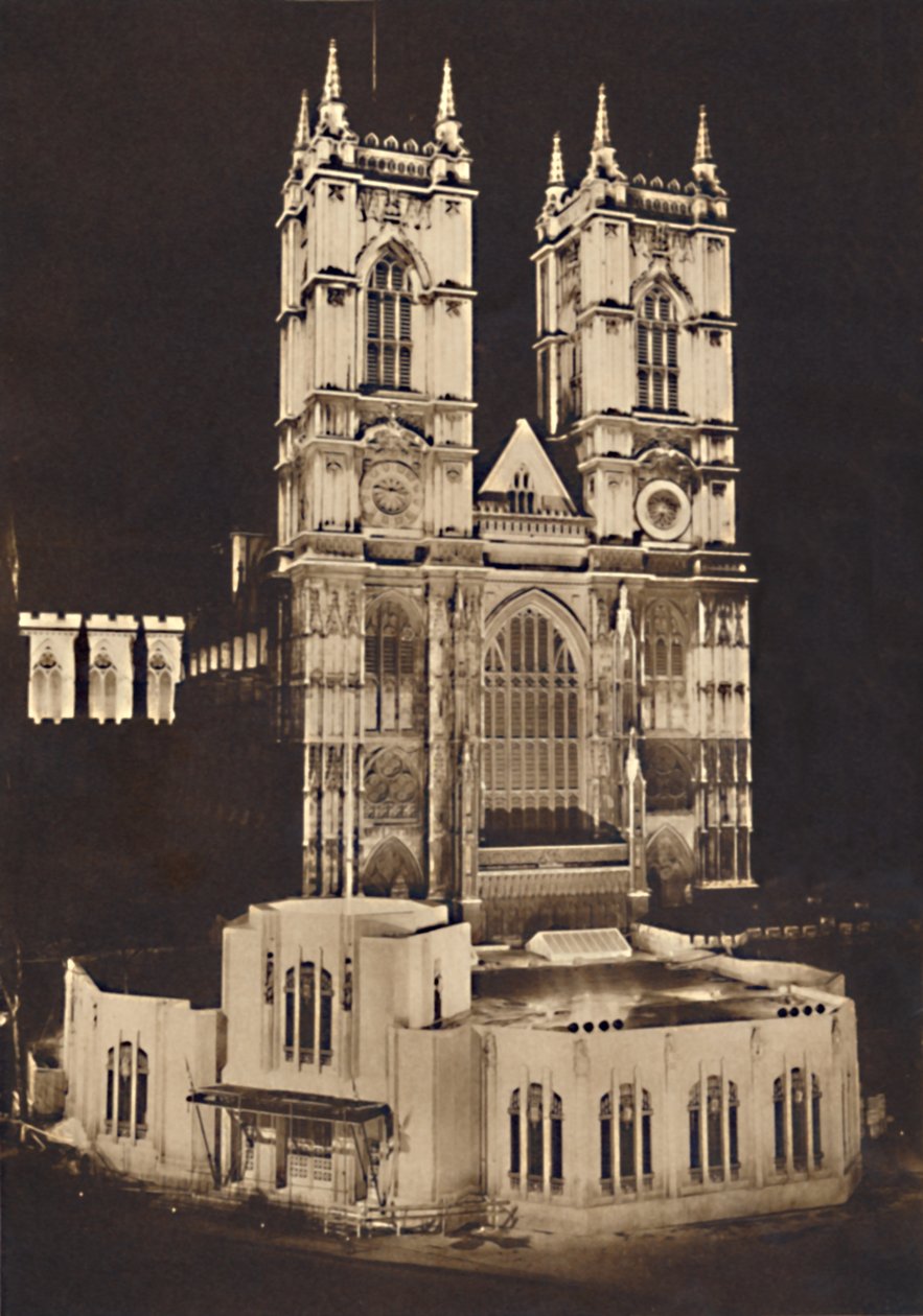 Iluminacja koronacyjna — opactwo westminsterskie, 1937 r. autorstwa Unbekannt