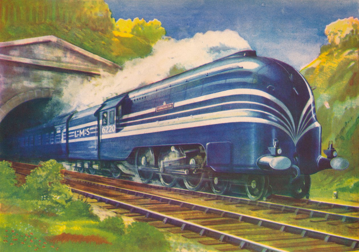 Coronation Scot, LMS, opuszcza Watford Tunnel, 1940 autorstwa Unbekannt