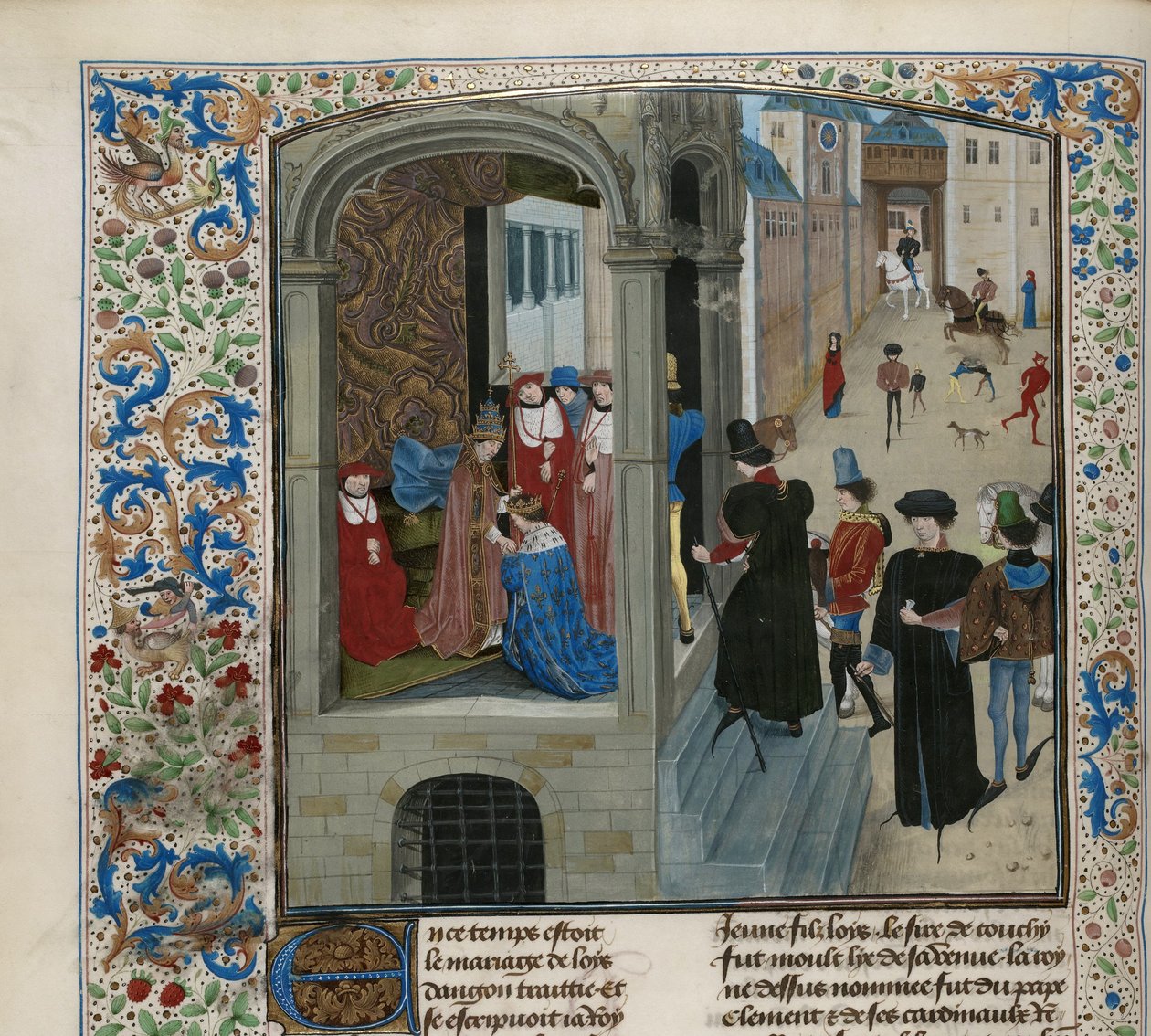 Koronacja Karola VI we Francji, ok. 1470-1475. autorstwa Unbekannt