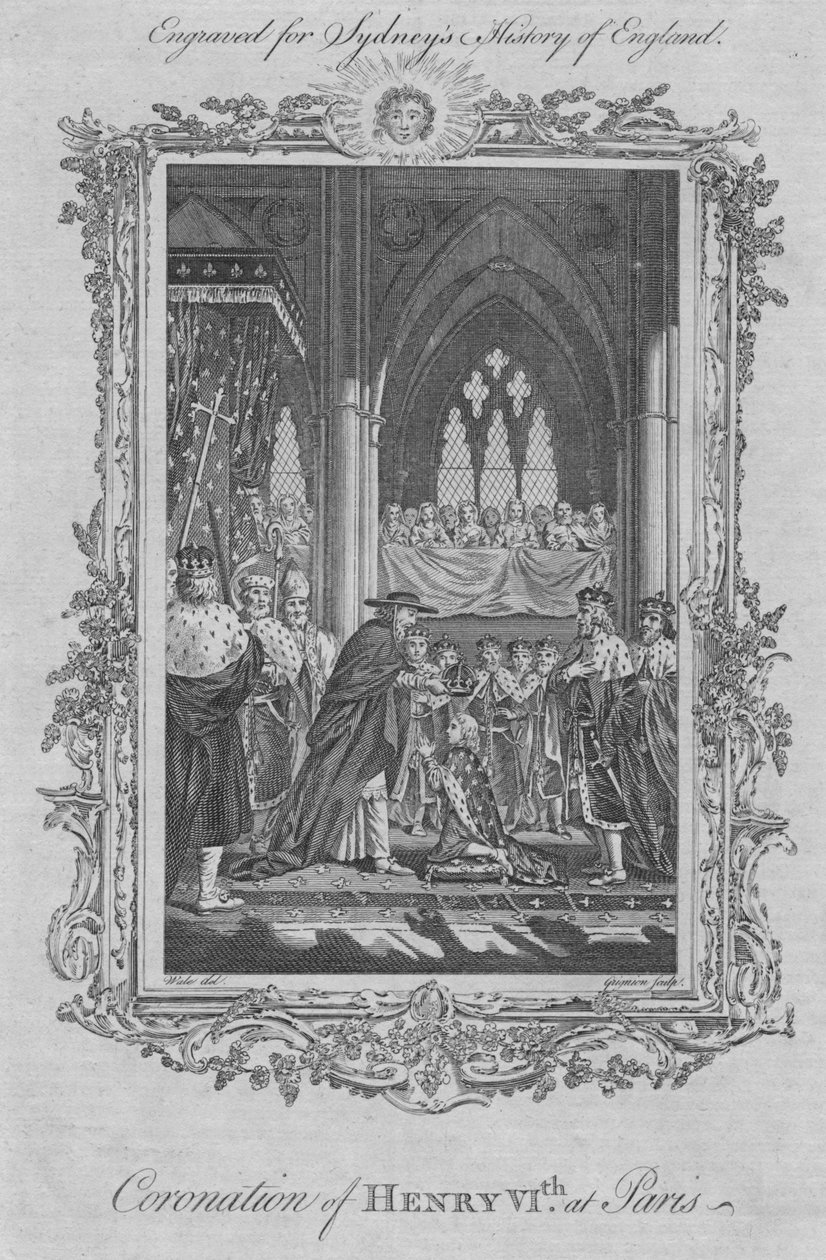 Koronacja Henryka VI w Paryżu, 1773 r. autorstwa Unbekannt