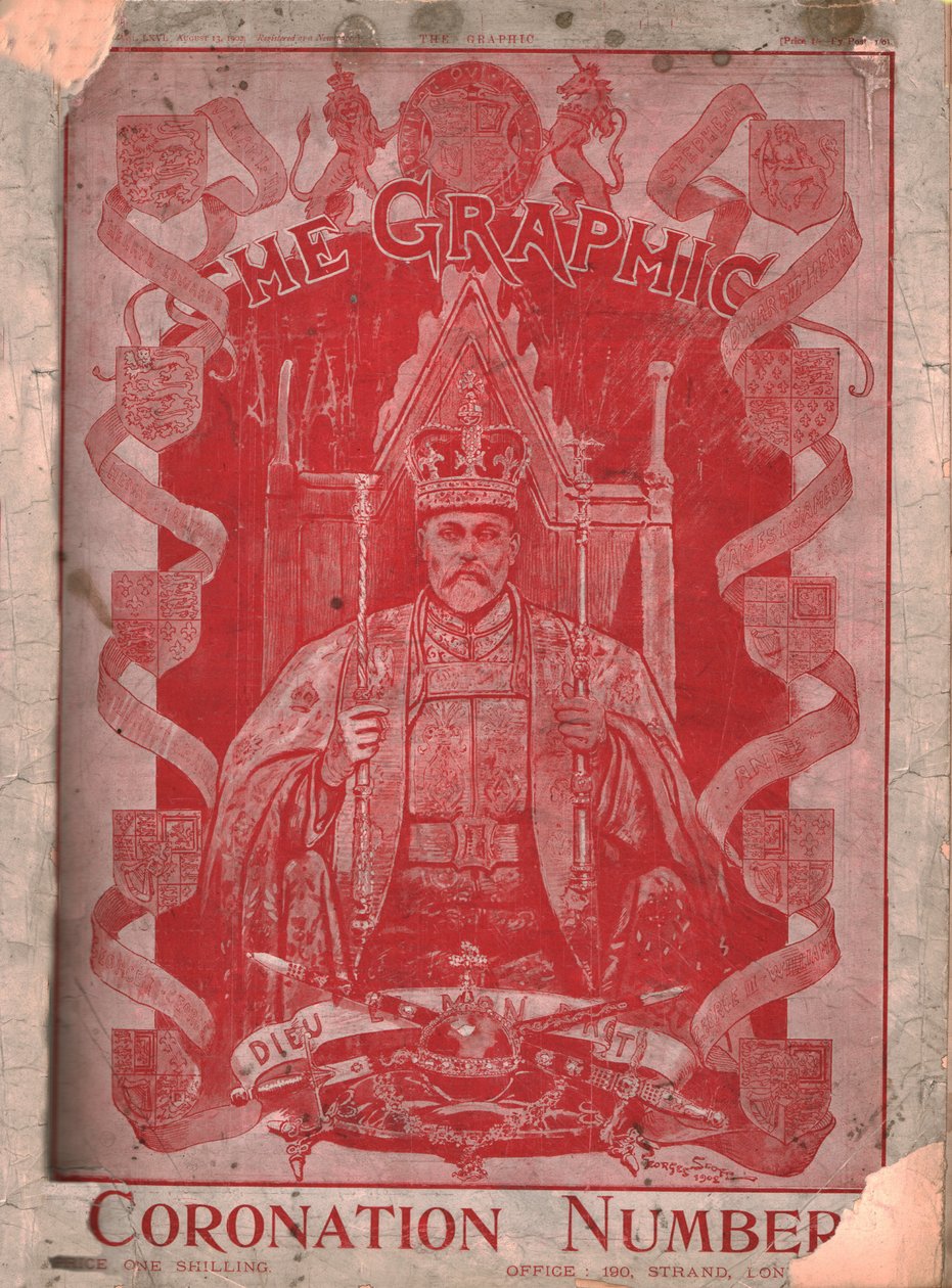 Koronacja króla Edwarda VII, okładka magazynu The Graphic, 13 sierpnia 1902. autorstwa Unbekannt