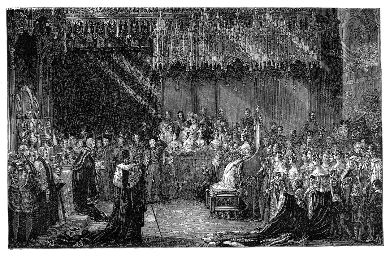 Koronacja królowej Wiktorii w Opactwie Westminsterskim, Londyn, 28 czerwca 1838, 1900 autorstwa Unbekannt