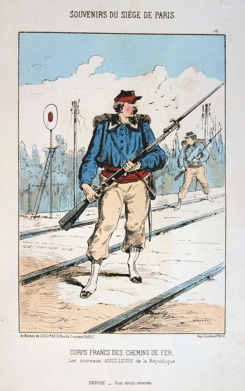 Corps Francs des Chemins de Fer, Oblężenie Paryża, 1870-1871 autorstwa Unbekannt