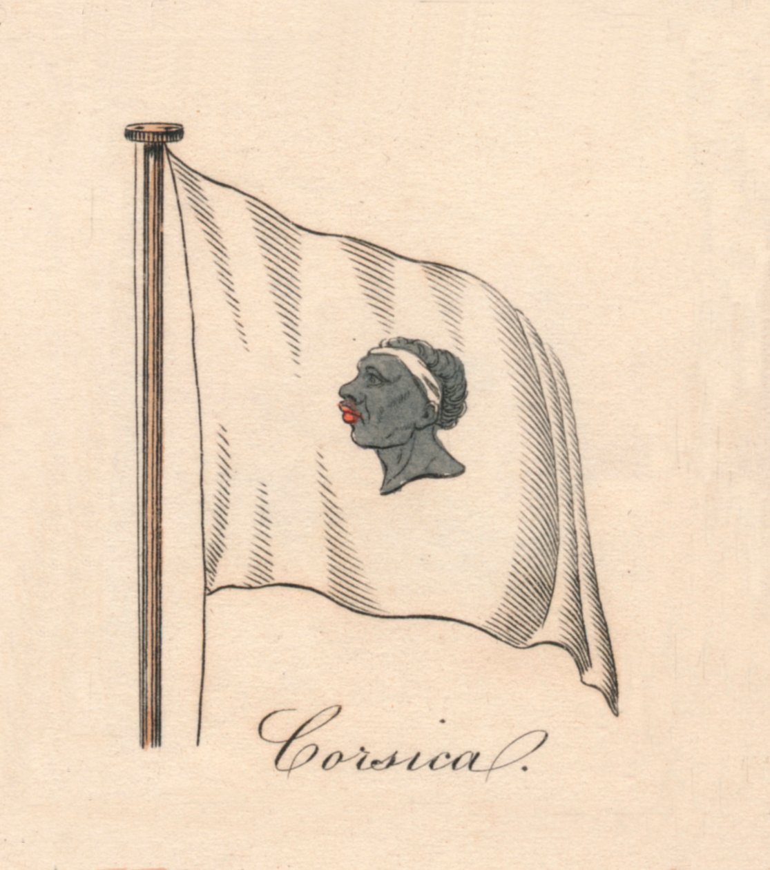 Korsyka, 1838 r. autorstwa Unbekannt