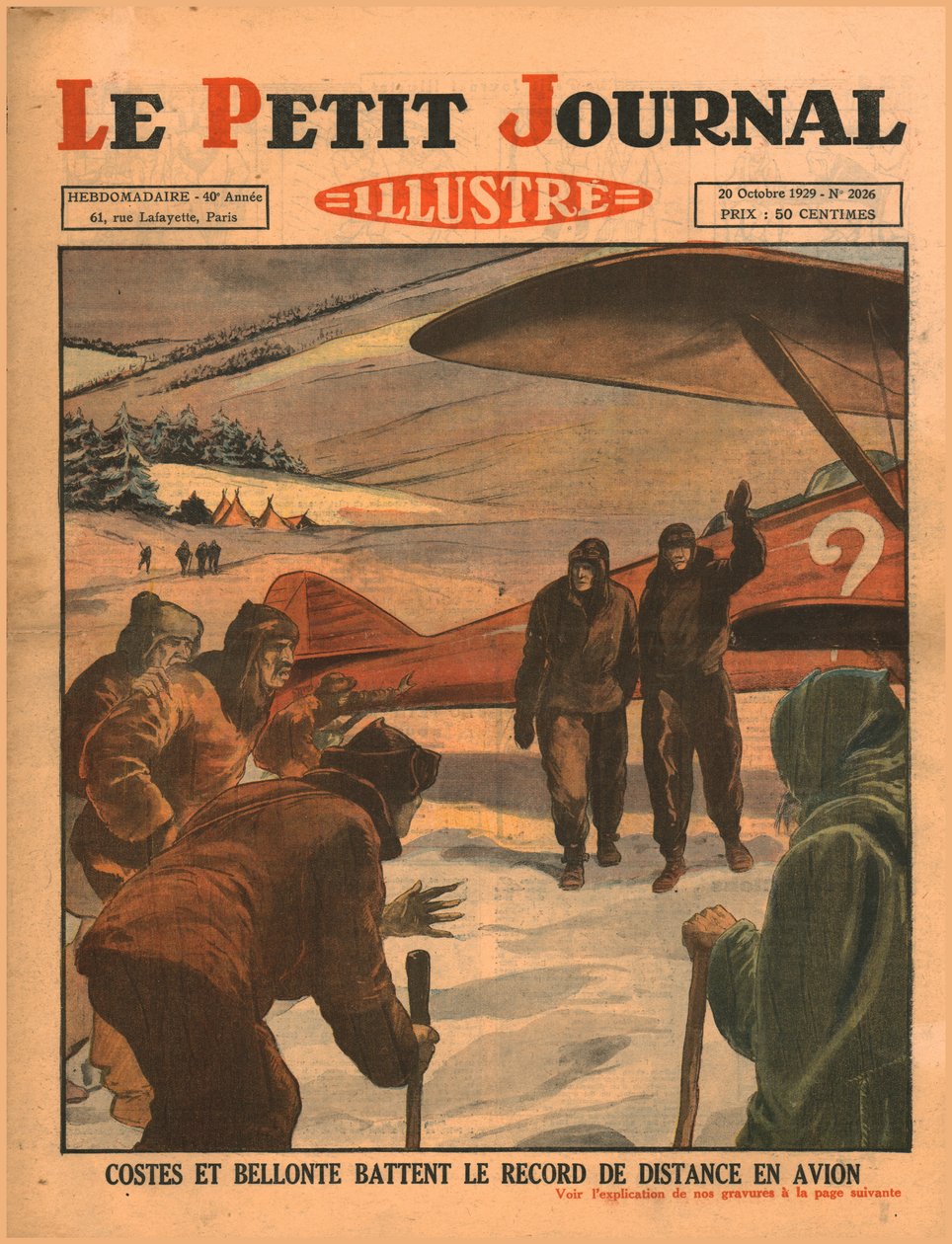 Costes i Bellonte pobili rekord odległości w 1929 roku. autorstwa Unbekannt