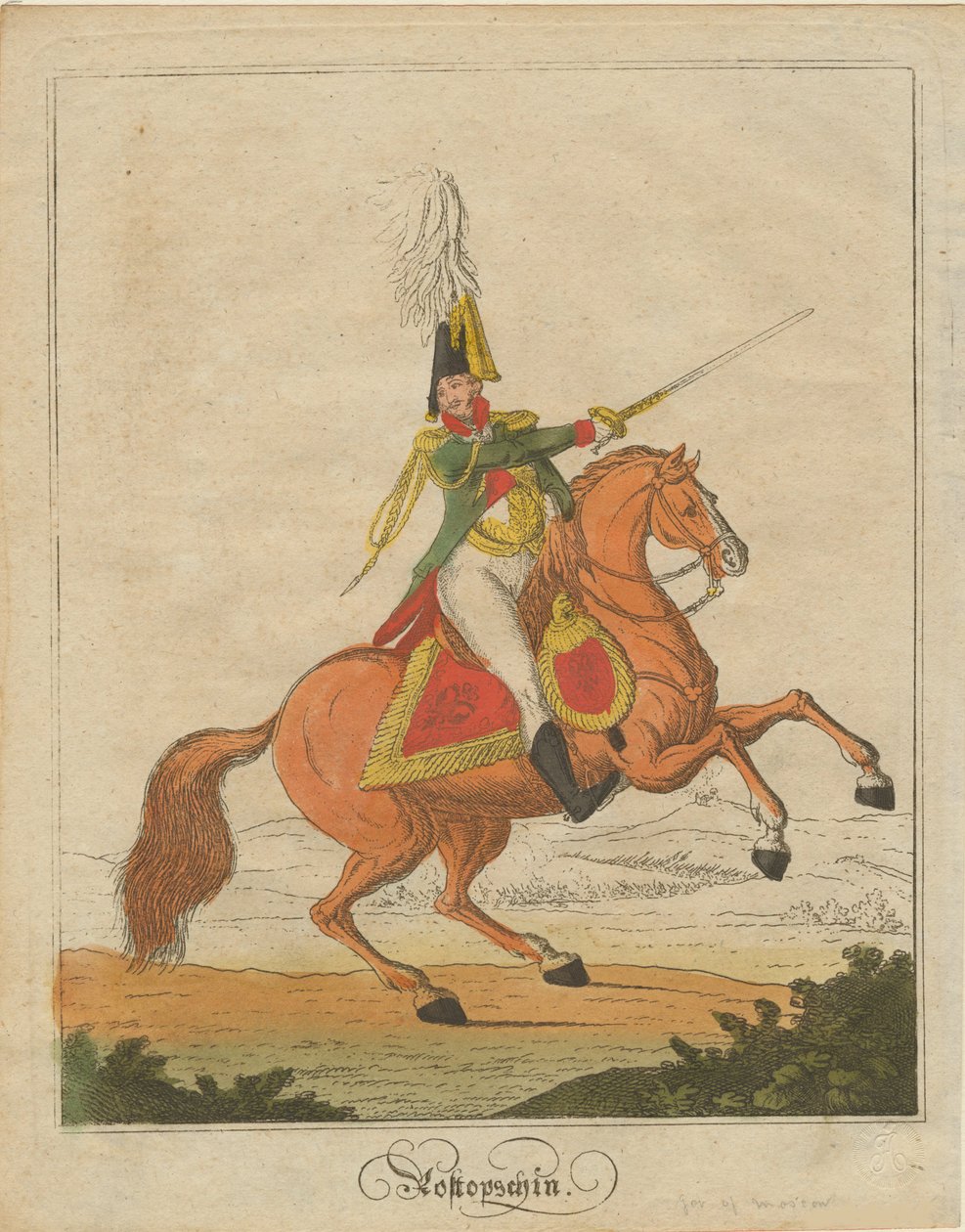 Hrabia Fiodor Wasiljewicz Rostopchin 1763-1826, 1812 autorstwa Unbekannt
