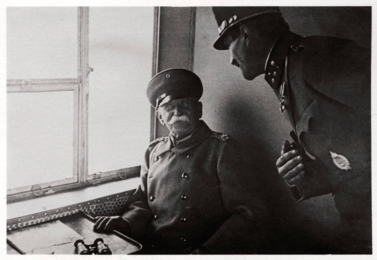 Hrabia Zeppelin i Kapitan Macher na pokładzie Zeppelina L30, 1916 1933 autorstwa Unbekannt