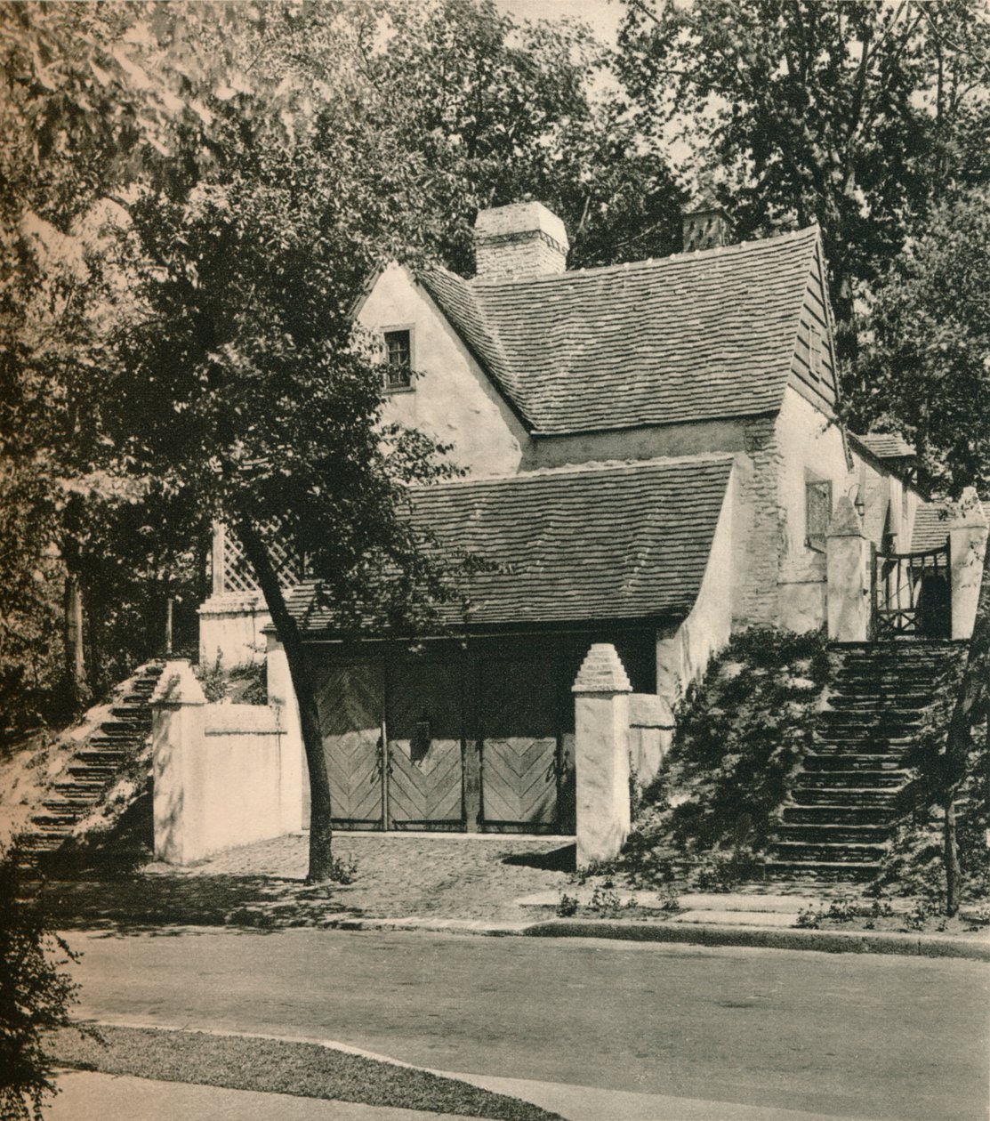 Dom na wsi dla pana Edwina C. Duble, Forest Hills. Architekt, Frank Forster, ok. 1928 r. autorstwa Unbekannt