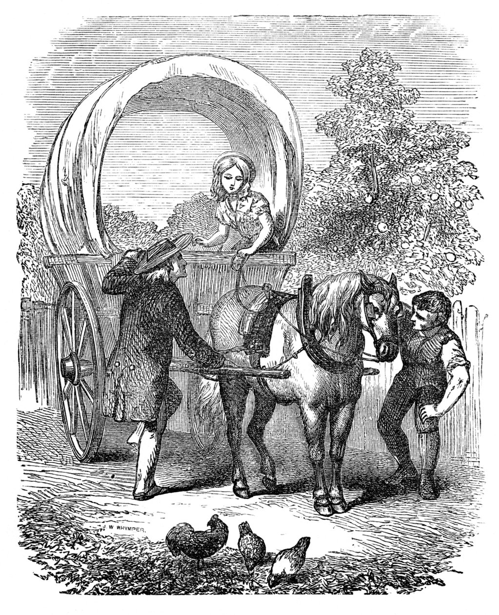 Wagon do przewozu wsi z maską, c1882 autorstwa Unbekannt