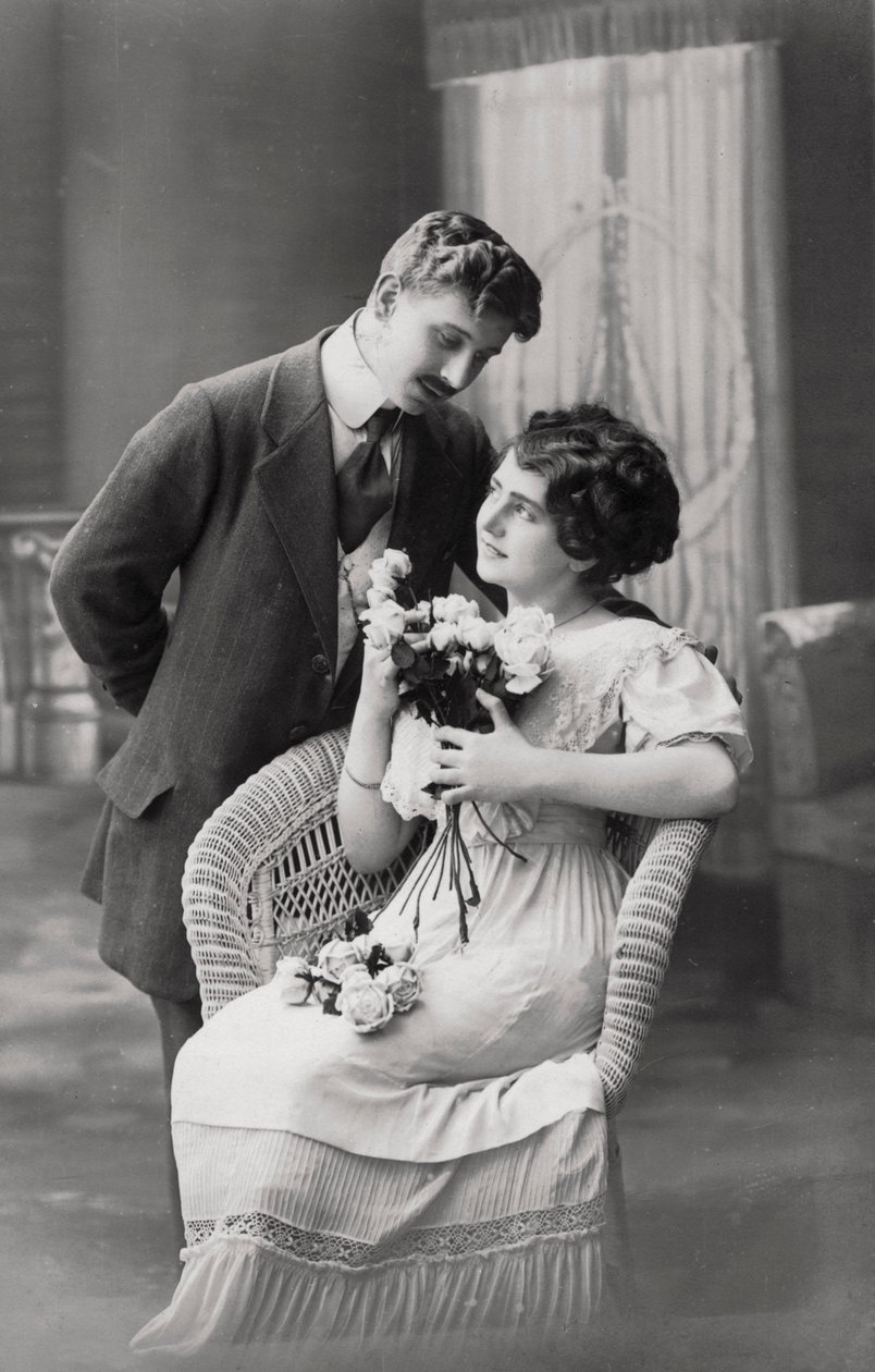 Zakochana para, ok. 1900-1919 autorstwa Unbekannt