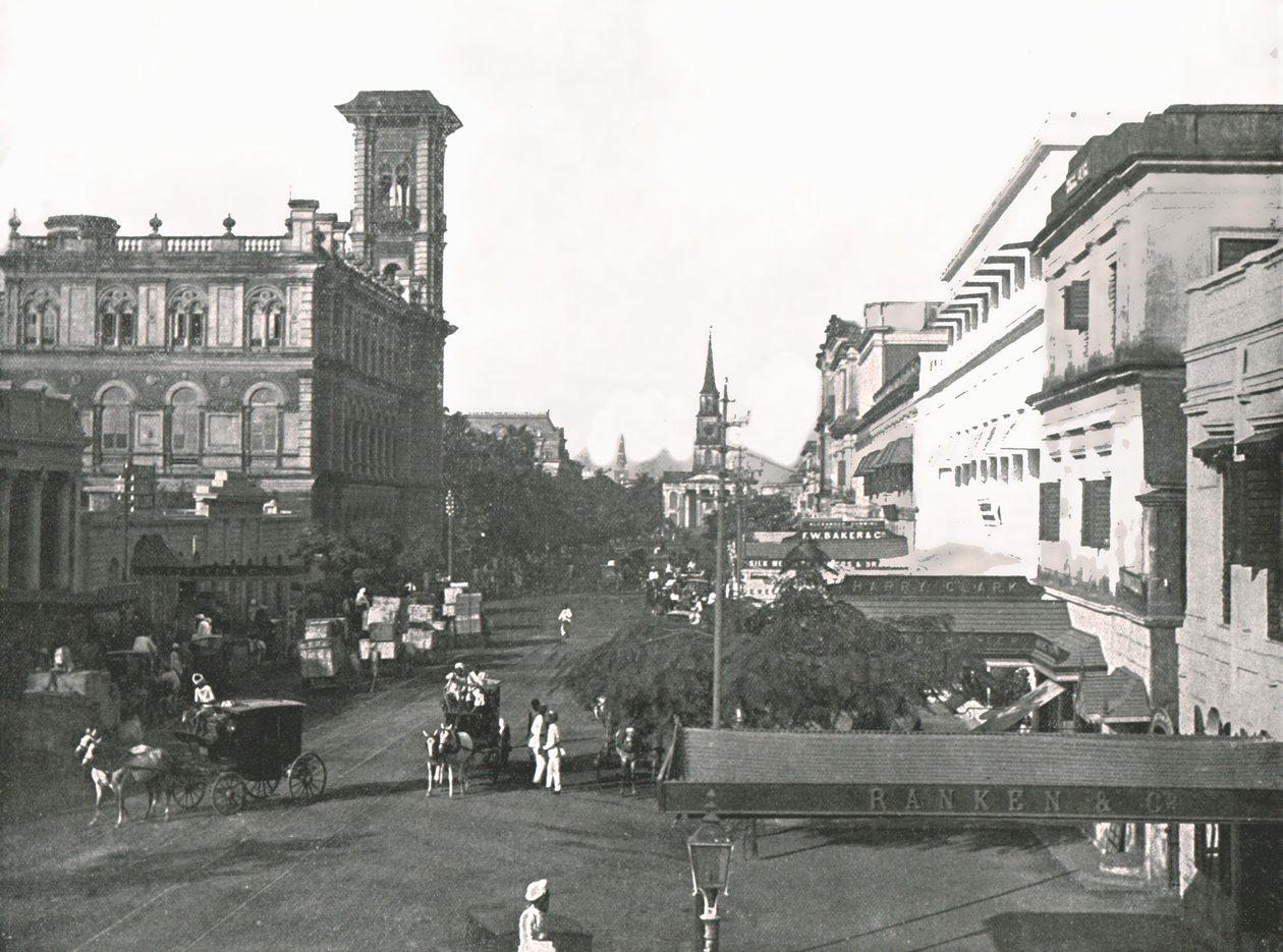 Court House Street, Kalkuta, Indie, 1895. autorstwa Unbekannt