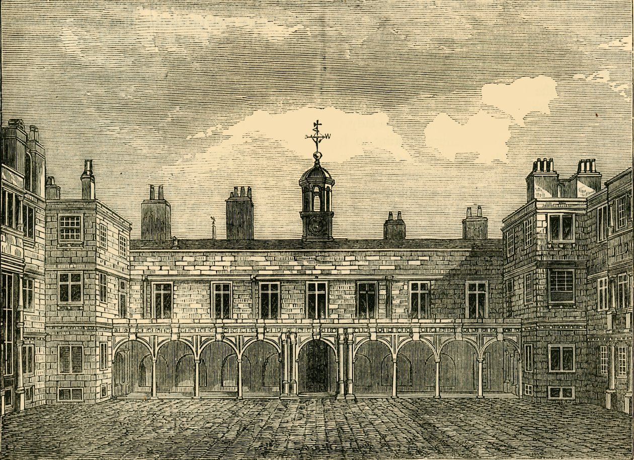Court of Old Somerset House, od północy, 1881. autorstwa Unbekannt