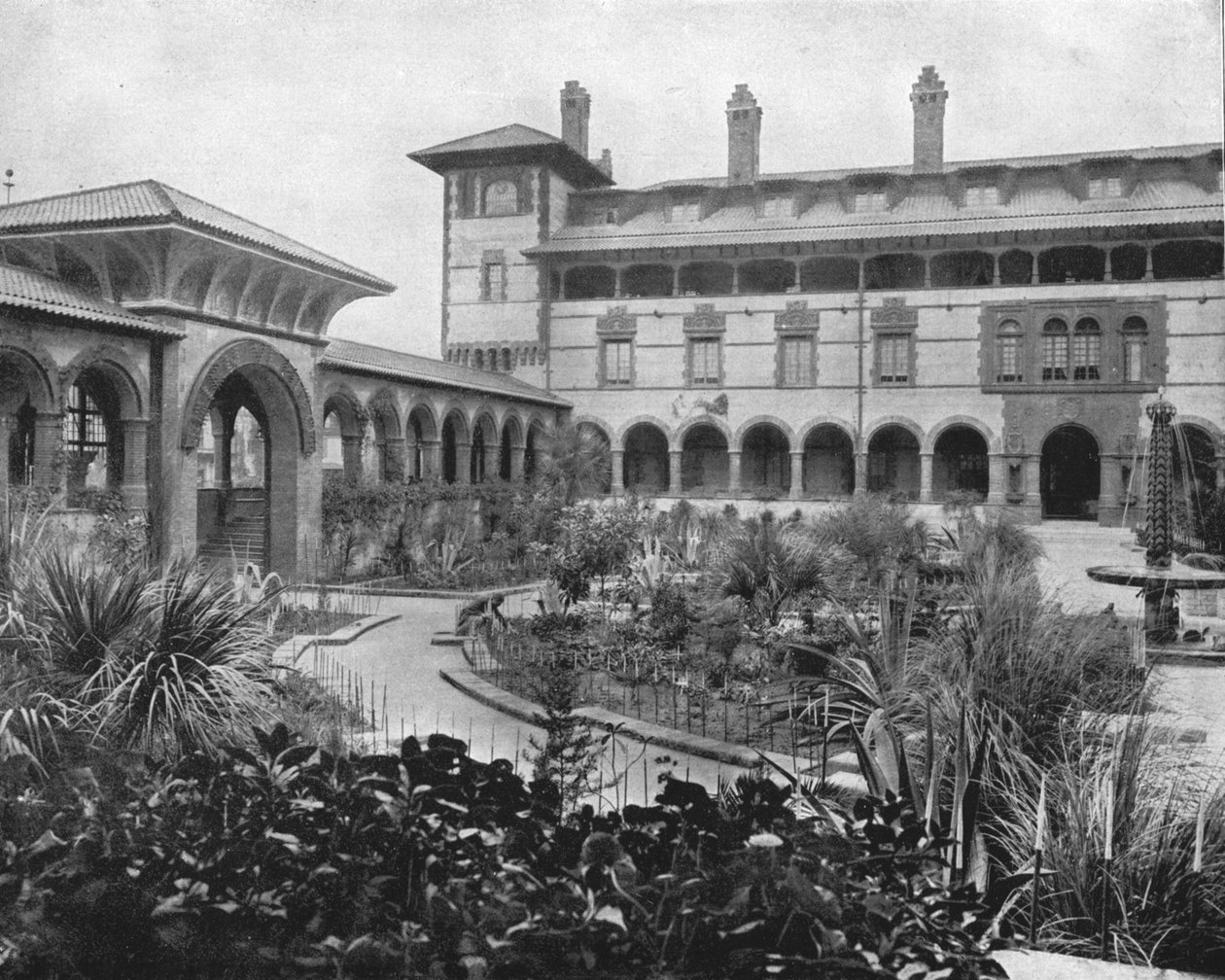 Court of Ponce de Leon, St. Augustine, Floryda, USA, ok. 1900. autorstwa Unbekannt