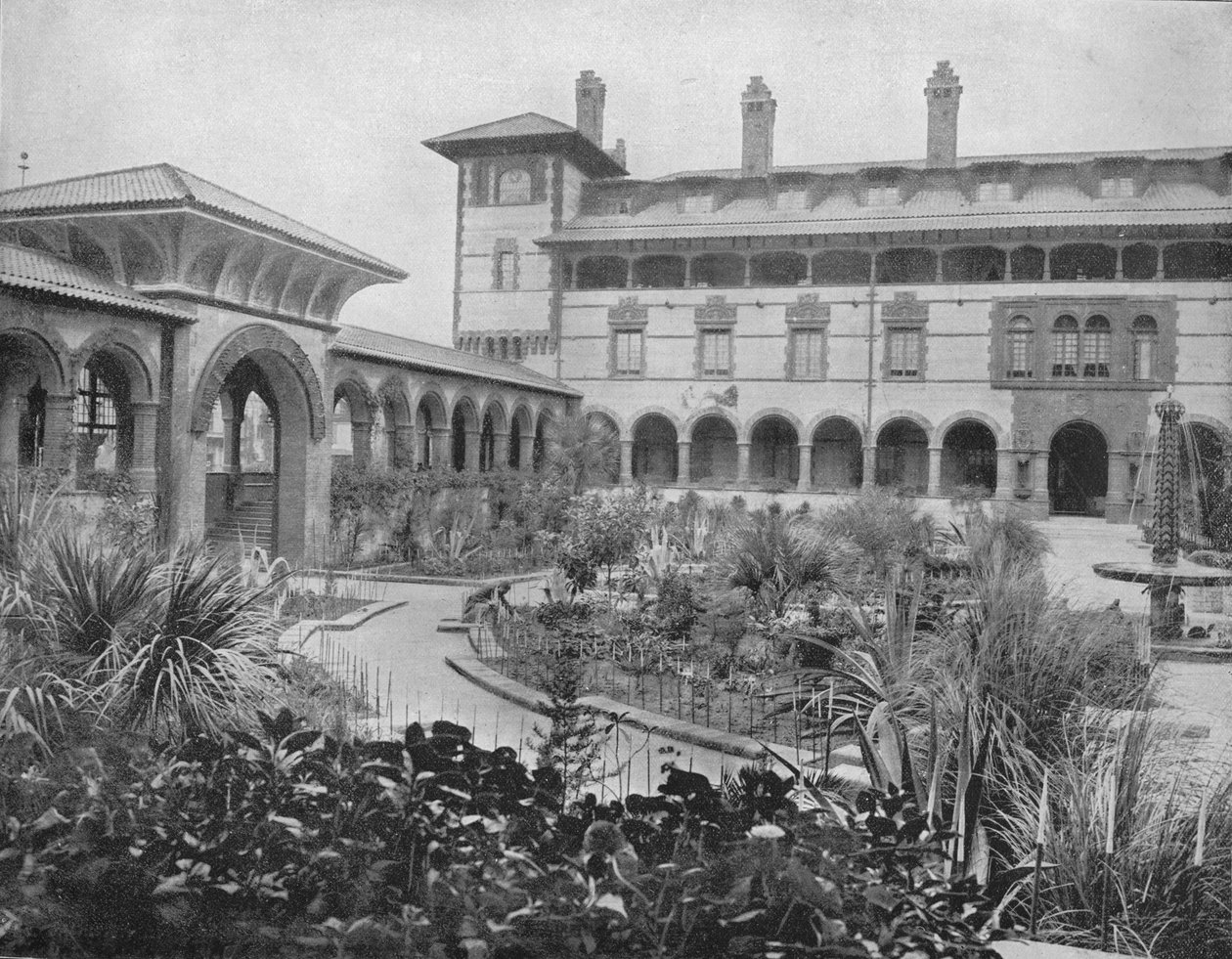 Court of Ponce de Leon, St. Augustine, Floryda, c1897. autorstwa Unbekannt