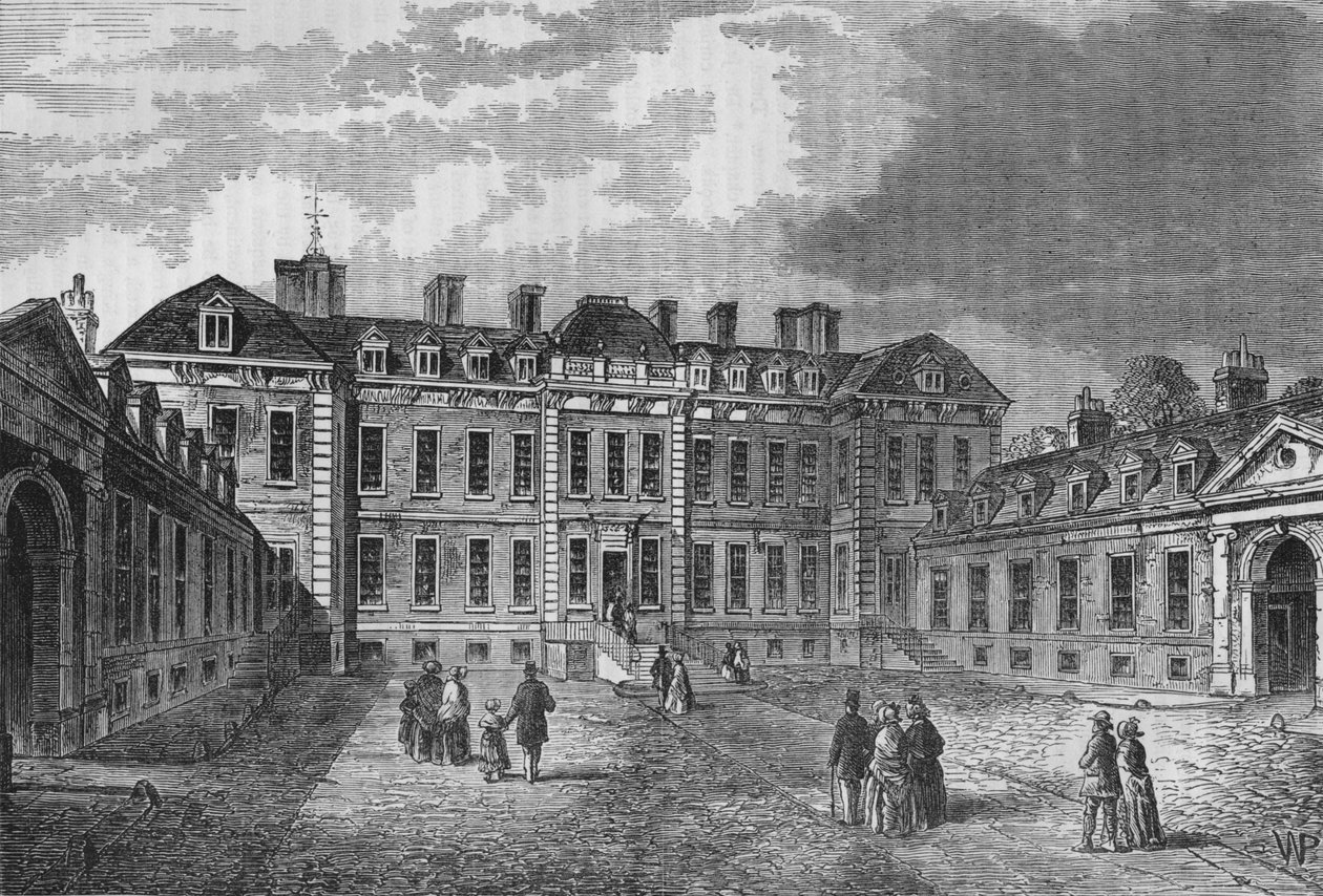 Dziedziniec Montagu House, Great Russell Street, Bloomsbury, Londyn, 1830 1878 autorstwa Unbekannt
