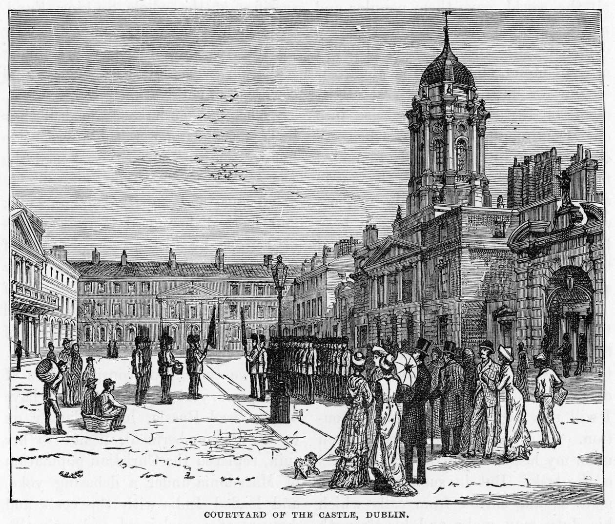 Dziedziniec Zamku, Dublin, XIX w. autorstwa Unbekannt
