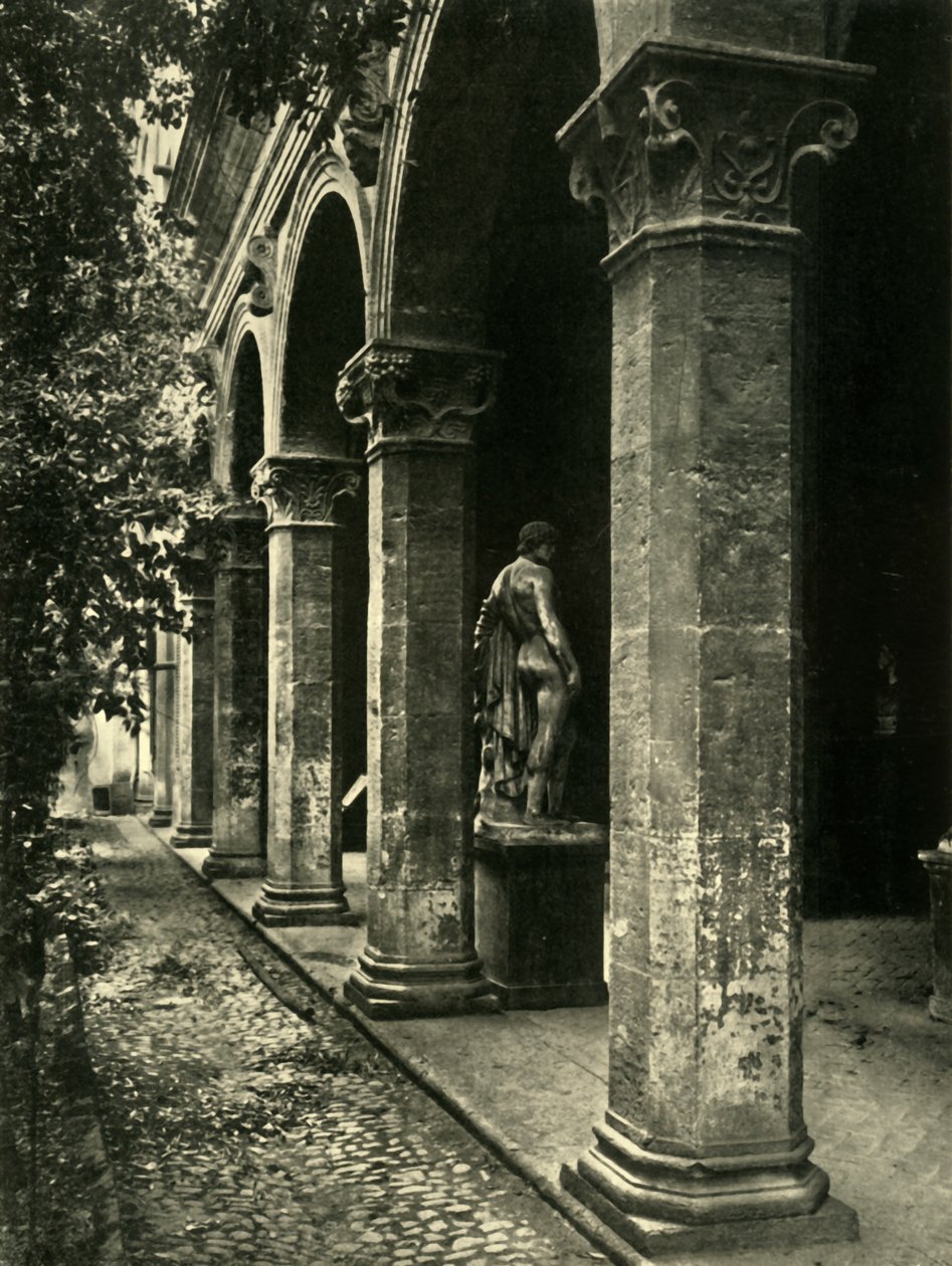 Dziedziniec Palazzetto Venezia, Rzym, Włochy, 1908. autorstwa Unbekannt