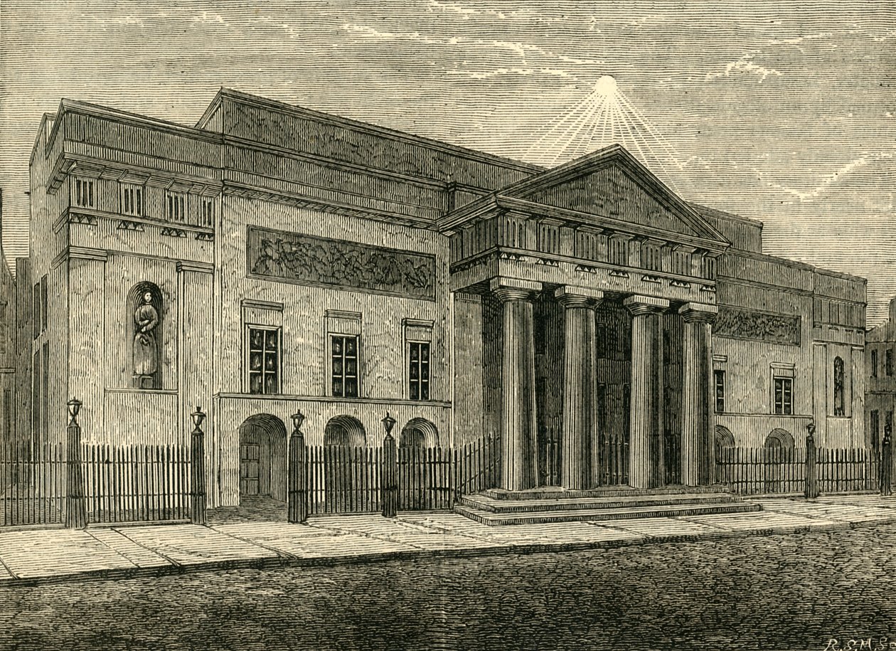 Teatr Covent Garden: Front w 1850, 1881. autorstwa Unbekannt
