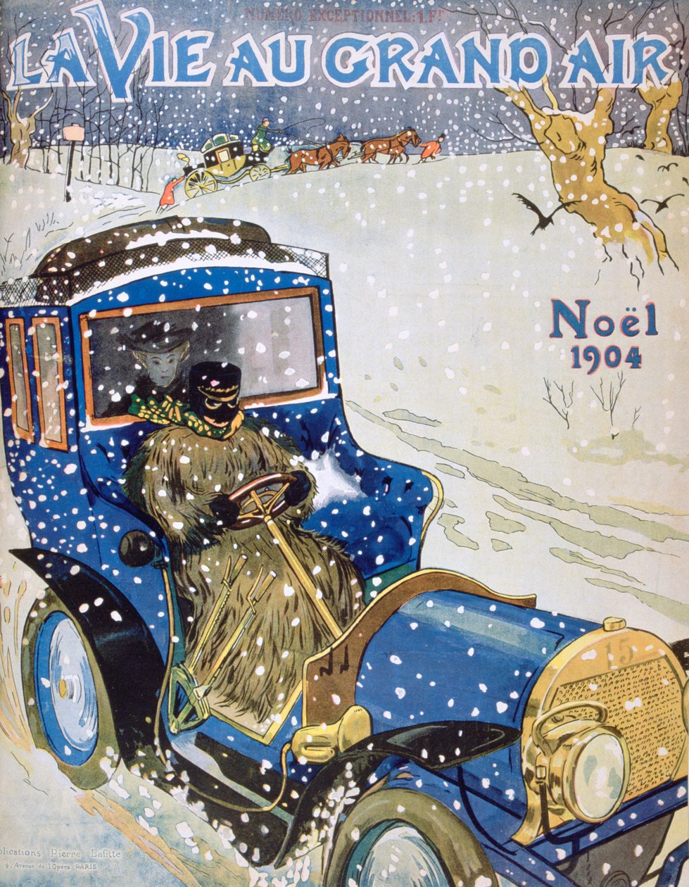 Okładka świątecznego numeru magazynu La Vie au Grand Air, 1904 autorstwa Unbekannt
