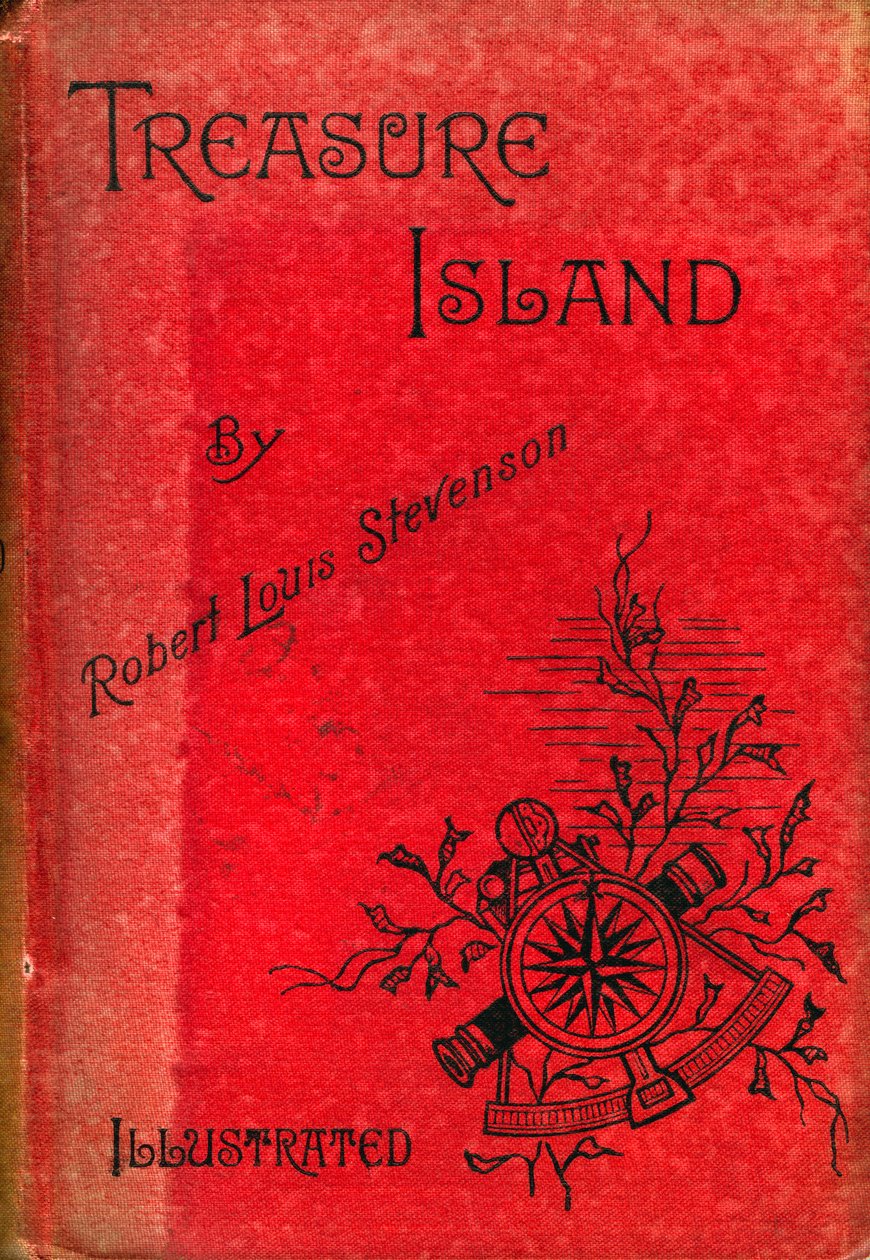 Okładka Wyspy Skarbów Roberta Louisa Stevensona, 1886 autorstwa Unbekannt