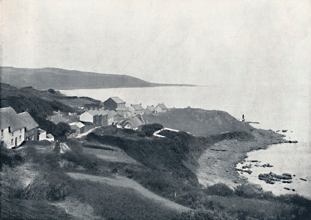 Coverack - Zatoka i wioska, 1895 autorstwa Unbekannt