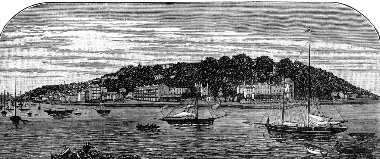 Port Cowes, Isle of Wight, koniec XIX wieku autorstwa Unbekannt