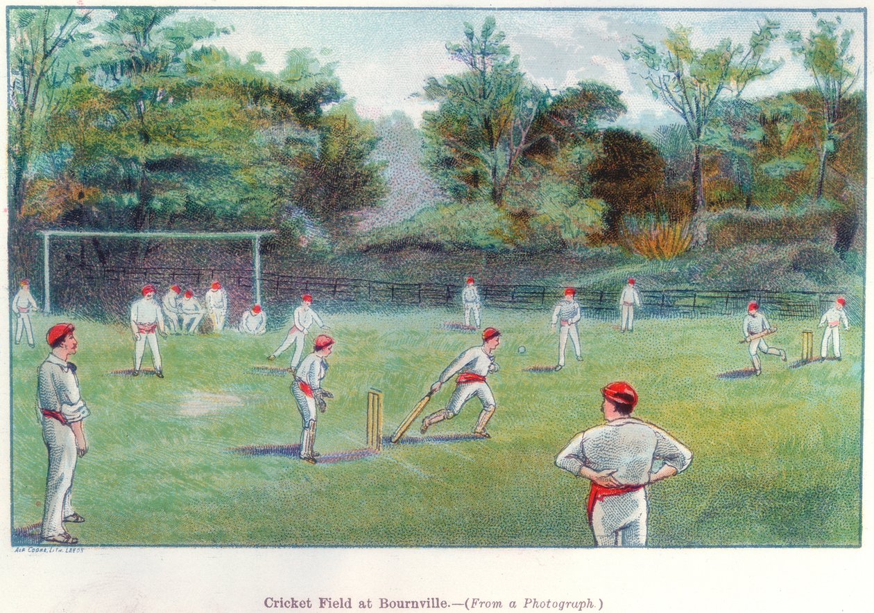 Pole do krykieta w Bournville, 1892 autorstwa Unbekannt