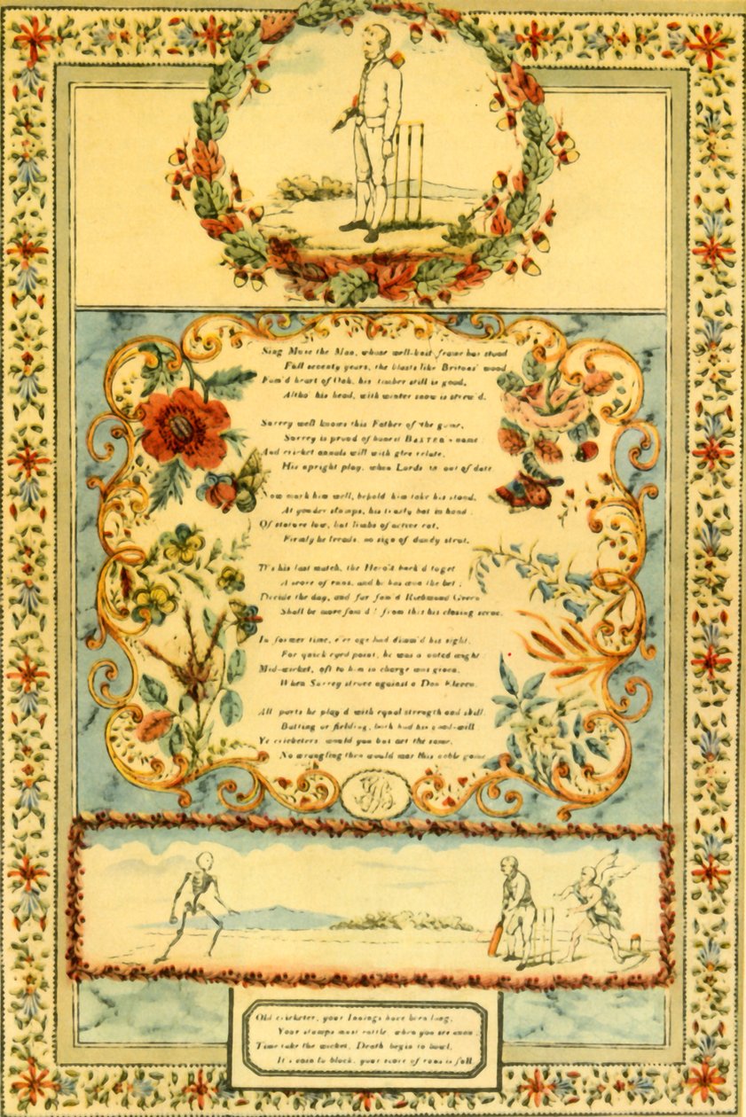 „Cricket Song in Honor of Honest Baxter of Surrey”, 1839, 1947. autorstwa Unbekannt