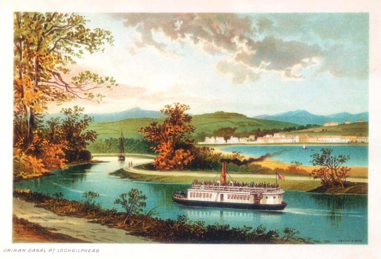 Kanał Crinan w Lochgilphead, Szkocja, 1891 autorstwa Unbekannt