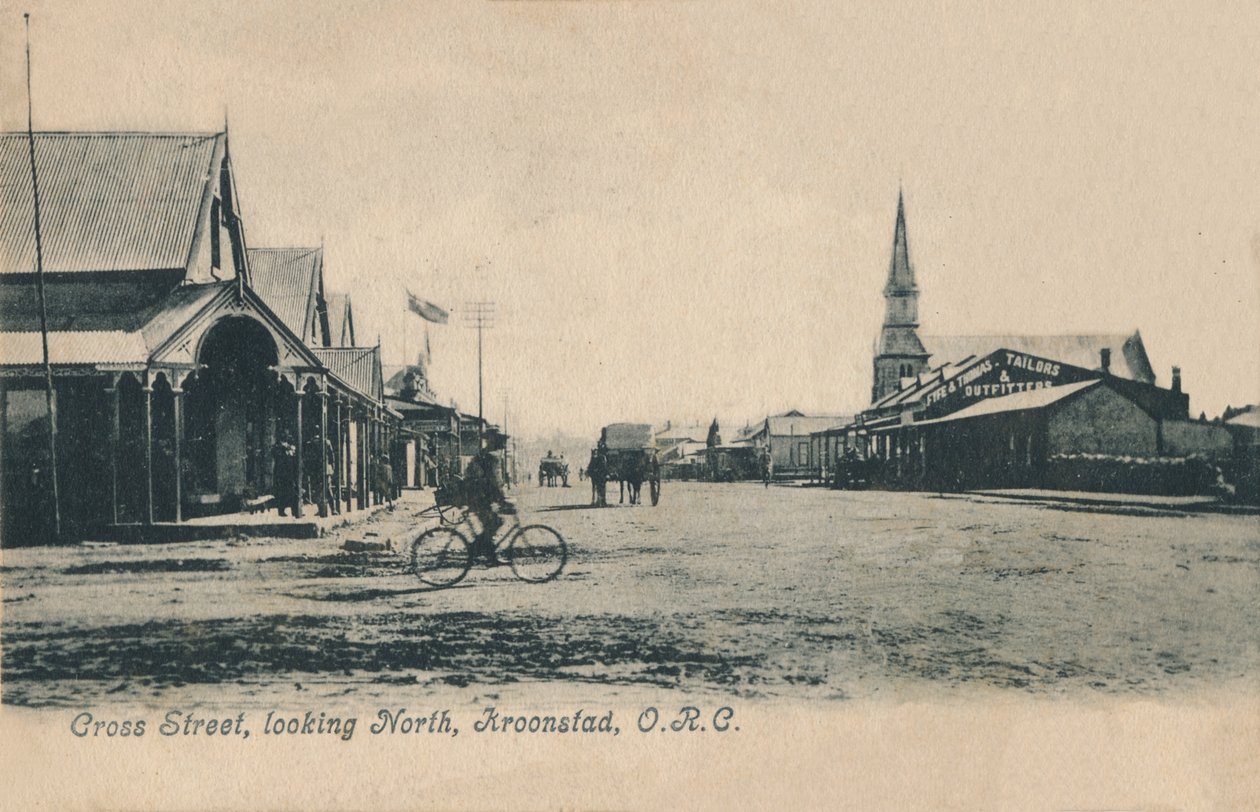 Cross Street, patrząc na północ, Kroonstad, ORC, c1905. autorstwa Unbekannt