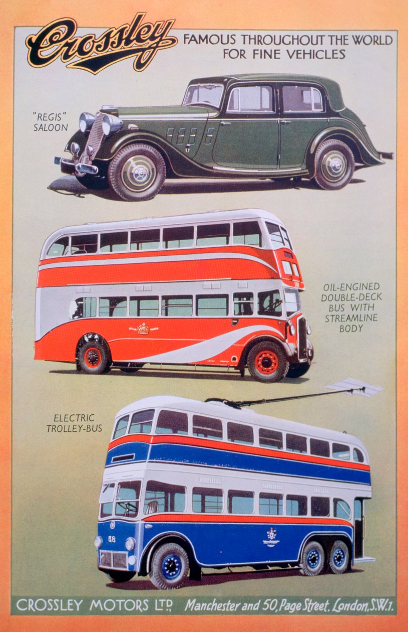 Reklama Crossley Motors, 1937 autorstwa Unbekannt