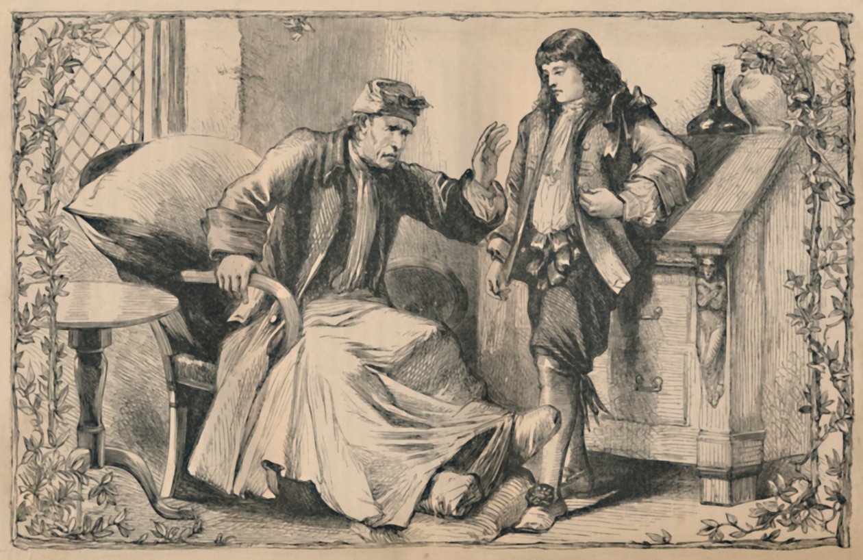 Crusoe doradzany przez ojca, c1870 autorstwa Unbekannt