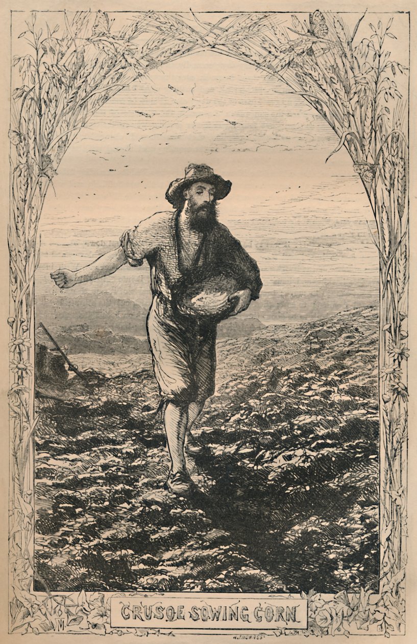 Crusoe Siew Kukurydzy, c1870 autorstwa Unbekannt