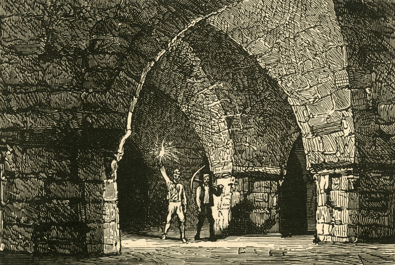 Crypt of Christ Church Cathedral, Dublin, koniec XIX wieku. autorstwa Unbekannt