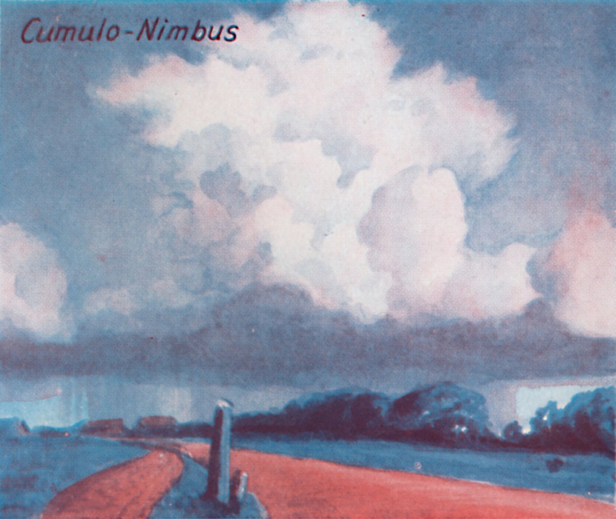 Cumulo-Nimbus — Tuzin głównych form chmur na niebie, 1935 autorstwa Unbekannt