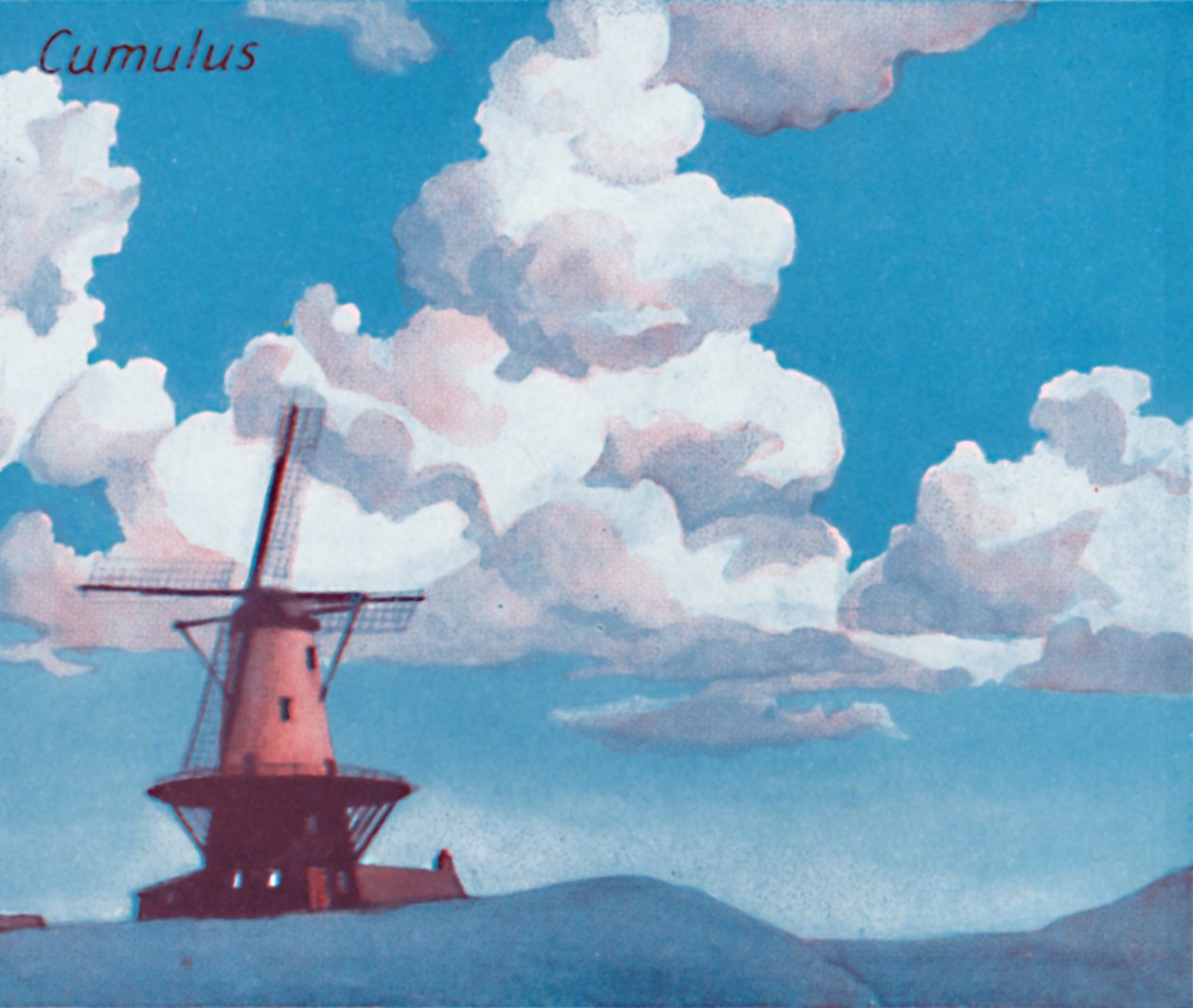 Cumulus - Tuzin głównych form chmur na niebie, 1935 autorstwa Unbekannt